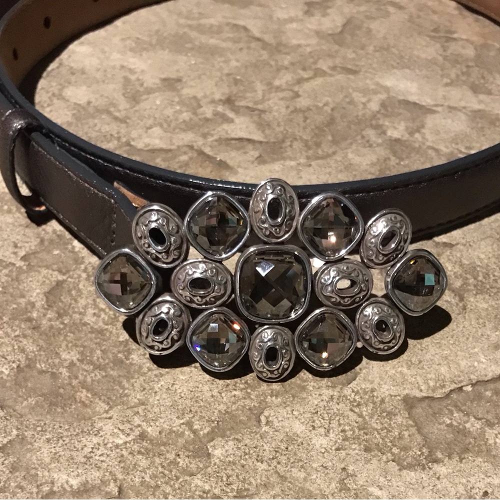 Brighton Brown Metallic Belt 32